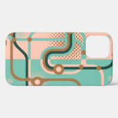 Coques Case-Mate iPhone Deux motifs sans couture dans des couleurs différe (Verso (horizontal))