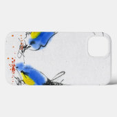 Coques Case-Mate iPhone Deux petits titmouses picotant le grain. (Verso (horizontal))