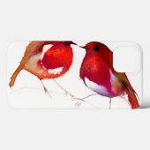 Coques Case-Mate iPhone Deux peu d'oiseaux 2014 d'encre (Verso (horizontal))