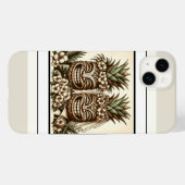 Coques Case-Mate iPhone Deux pièces Gay Ananas Tiki Head Mariage rétro (Verso (horizontal))