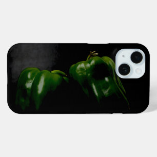 Coque Pour iPhone 15 Deux poivrons verts iphcnm
