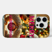 COQUES Case-Mate iPhone DEUX POODLES CÉLÉBRER NOËL (Verso (horizontal))
