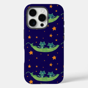 Coques iPhone 16 Pro Deux ratons laveurs dans une cosse de pois Art f