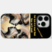 Coques Case-Mate iPhone Deux silhouettes qui fusionnent en harmonie. (Verso (horizontal))