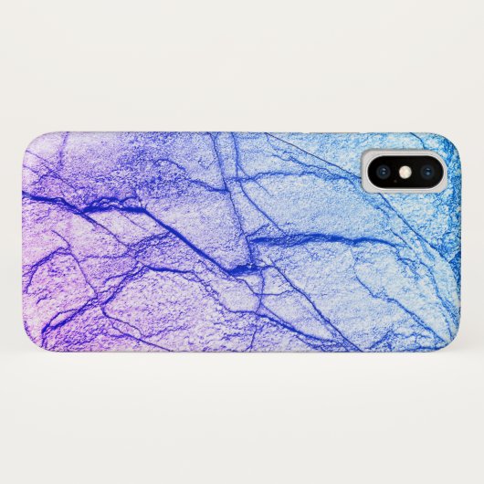 Coques Case-Mate iPhone Deux tons de marbre pourpre (Dos (Horizontal))