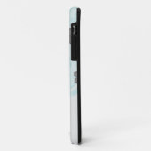 Coques Case-Mate iPhone deux tons joli bleu fleuri damer (Dos/Gauche)