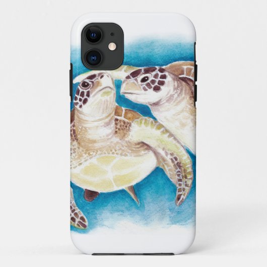 Coques Case-Mate iPhone Deux tortues de mer (Dos)