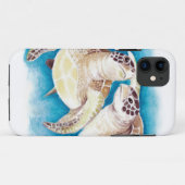 Coques Case-Mate iPhone Deux tortues de mer (Dos (Horizontal))