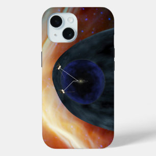 Coque Pour iPhone 15 Deux Voyageurs Spacecraft Explorer L'Espace Turbul