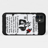 Coques Case-Mate iPhone Deuxième amendement ! (Dos (Horizontal))