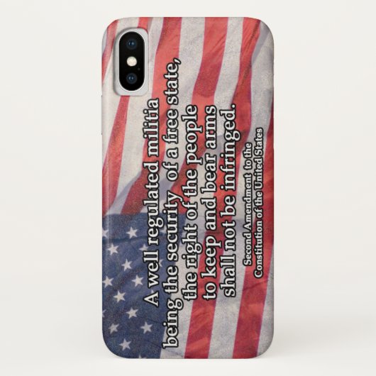 Coques Case-Mate iPhone Deuxième amendement à la Constitution américaine (Dos)