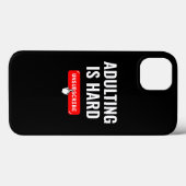 Coques Case-Mate iPhone Devenir Adulte Est Dur - Se Désinscrire | Citation (Verso (horizontal))