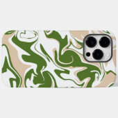 Coques Case-Mate iPhone Déversement - Blanc, Sable et Palm Green (Verso (horizontal))