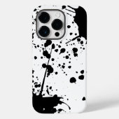Coques Case-Mate iPhone Déversement d'encre noire (Verso)