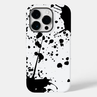 Coque Pour iPhone 14 Pro Déversement d'encre noire