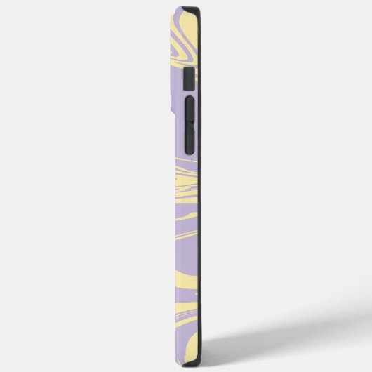 Coques Case-Mate iPhone Déversement - Pastel Jaune et Violet (Verso / Gauche)