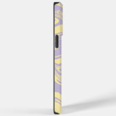 Coques Case-Mate iPhone Déversement - Pastel Jaune et Violet (Verso / Droite)