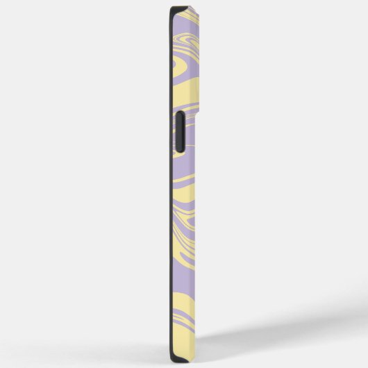 Coques Case-Mate iPhone Déversement - Pastel Jaune et Violet (Verso / Droite)
