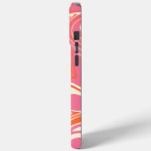 Coques Case-Mate iPhone Déversement - rose, orange et crème (Verso / Gauche)