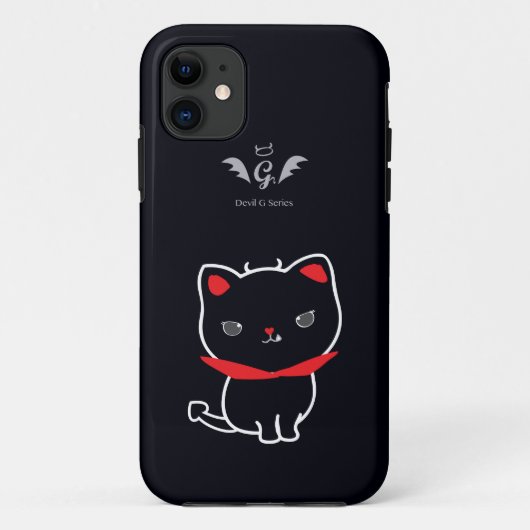 Coques Case-Mate iPhone Devil Chat Nikolas Classic (Dos)