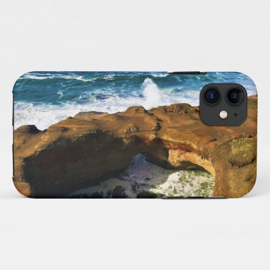 Coques Case-Mate iPhone Devil's Punchbowl, Newport, Oregon (Dos (Horizontal))