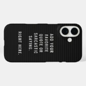Coques Case-Mate iPhone Devis de carte postale classique amusant - Ajouter (Verso (horizontal))