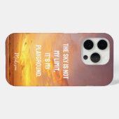 Coques Case-Mate iPhone Devis Sky de nom personnalisé (Verso (horizontal))