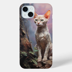 Coque iPhone 15 Mini Devon rex chat