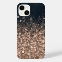 Dew scintillant baisse dans les tons de la Terre