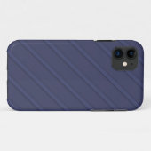 Coques Case-Mate iPhone Diagonale bleue de la marine (Dos (Horizontal))