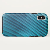 Coques Case-Mate iPhone Diagonale bleue feuille (Dos (Horizontal))
