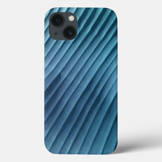 Coques Case-Mate iPhone Diagonale bleue feuille (Verso)