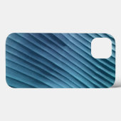 Coques Case-Mate iPhone Diagonale bleue feuille (Verso (horizontal))