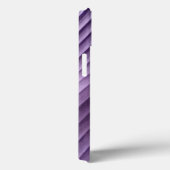 Coques Case-Mate iPhone Diagonale pourpre feuille (Verso / Droite)