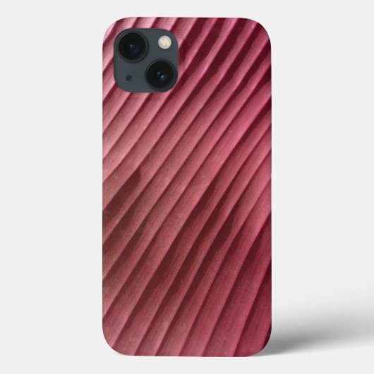 Coques Case-Mate iPhone Diagonale rouge de feuille (Verso)