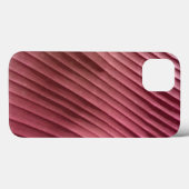 Coques Case-Mate iPhone Diagonale rouge de feuille (Verso (horizontal))
