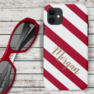 Case-Mate iPhone Case Diagonale rouge et blanche sur mesure