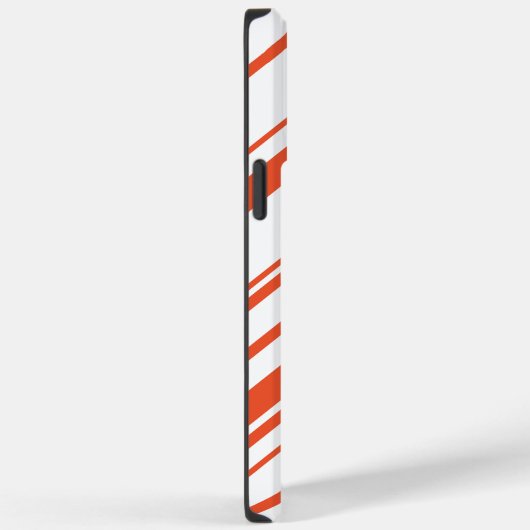 Coques Case-Mate iPhone Diagonales en orange et blanc (Verso / Droite)