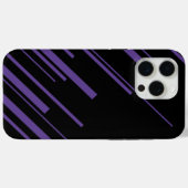 Coques Case-Mate iPhone Diagonales en violet et noir (Verso (horizontal))