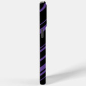 Coques Case-Mate iPhone Diagonales en violet et noir (Verso / Droite)