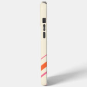Coques Case-Mate iPhone Diagonales - rose, orange et crème (Verso / Gauche)