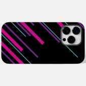 Coques Case-Mate iPhone Diagonales - rose, violet, bleu et noir (Verso (horizontal))