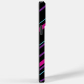 Coques Case-Mate iPhone Diagonales - rose, violet, bleu et noir (Verso / Droite)