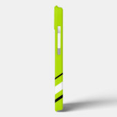 Coques Case-Mate iPhone Diagonales - Vert citron vert (Verso / Gauche)