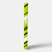 Coques Case-Mate iPhone Diagonales - Vert citron vert (Verso / Droite)