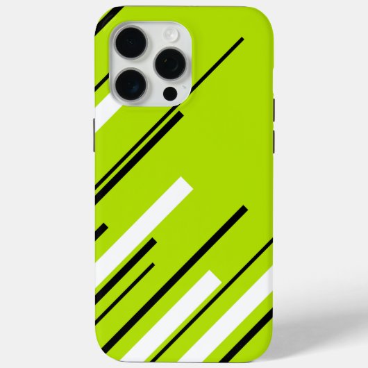 Coques Case-Mate iPhone Diagonales - Vert citron vert (Verso)