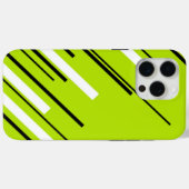 Coques Case-Mate iPhone Diagonales - Vert citron vert (Verso (horizontal))