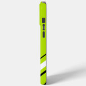 Coques Case-Mate iPhone Diagonales - Vert citron vert (Verso / Gauche)