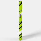Coques Case-Mate iPhone Diagonales - Vert citron vert (Verso / Droite)