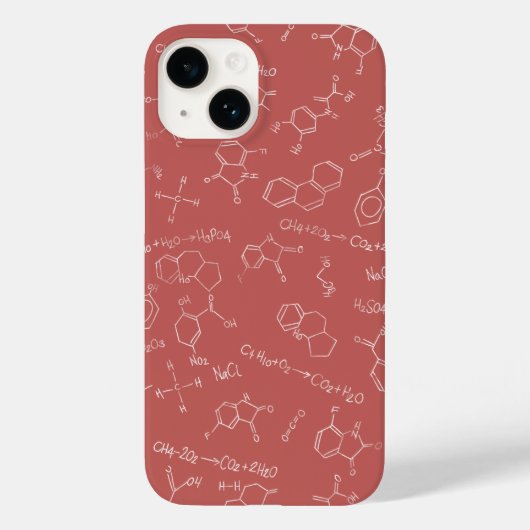 Coques Case-Mate iPhone Diagramme de chimie conception rose pâle (Verso)